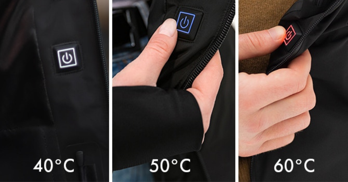 Graphene Infused Heated Jacketの特徴③冬に便利なヒーター機能